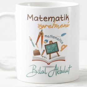 Matematik Öğretmeni Öğretmenler Günü Kişiye Özel Kupa
