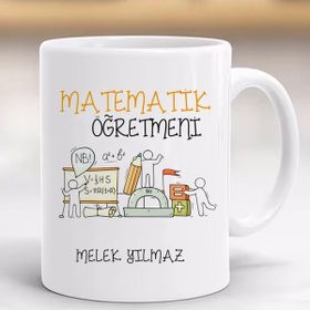 Matematik Öğretmeni Öğretmenler Günü Kişiye Özel Kupa
