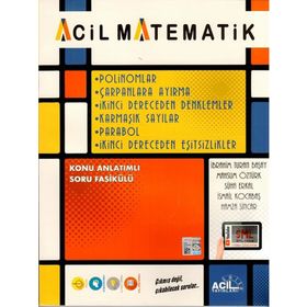 Matematik Polinomlar Çarpanlara Ayırma 2. Dereceden Denklemler Karmaşık Sayılar - Acil Yayınları