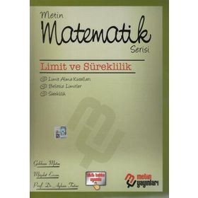 Matematik Serisi Limit ve Süreklilik - Müjdat Ercan Gökhan Metin Ayhan Tutar