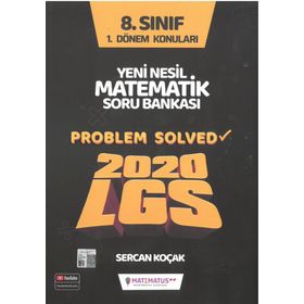 Matematus Yayınları 8. Sınıf Yeni Nesil 1. Dönem Matematik Soru Bankası