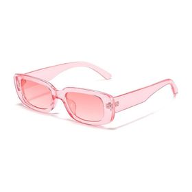 Mathilda Aksesuar Chunky Frame Vintage Şeffaf Pembe Güneş Gözlüğü