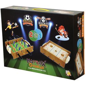 Matrax Oyuncak Ahşap Hokey ve Masa Maçı Oyunu