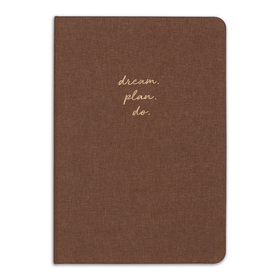 Matt Notebook 14x20 cm Sert Kapak Noktalı Kahverengi Defter