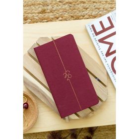 Matt Notebook 2026 Yılı 12 Aylık Bordo Haftalık Keten Cep Ajandası