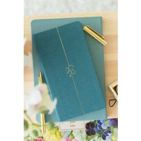 Matt Notebook 2026 Yılı 12 Aylık Koyu Yeşil Haftalık Keten Cep Ajandası