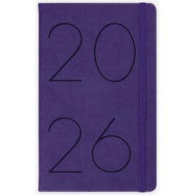 Matt Notebook 2026 Yılı 13x21 cm Mor Günlük Ajanda