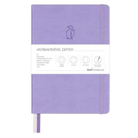 Matt Notebook A5 Antibakteriyel Noktalı Lila Defter