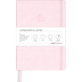 Matt Notebook A5 Antibakteriyel Noktalı Pembe Defter