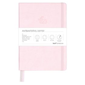 Matt Notebook A5 Antibakteriyel Noktalı Pembe Defter
