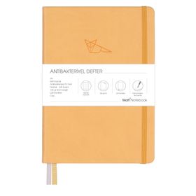 Matt Notebook A5 Antibakteriyel Noktalı Sarı Defter