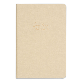 Matt Notebook Sert Kapak Düz Çizgisiz 14x20 cm Bej Defter