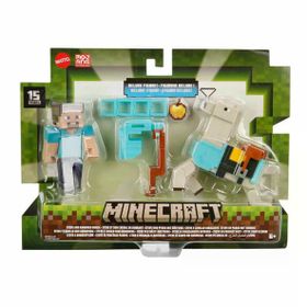 Mattel GTT53 Minecraft 3.25 inç 8.25 cm 2'li Figürler