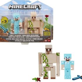 Mattel GTT53 Minecraft 3.25 inç 8.25 cm 2'li Figürler