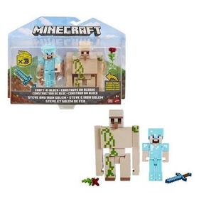 Mattel GTT53 Minecraft 3.25 inç 8.25 cm 2'li Figürler