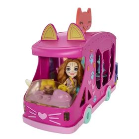 Mattel HPB34 Enchantimals Kedi Temalı Moda Otobüsü