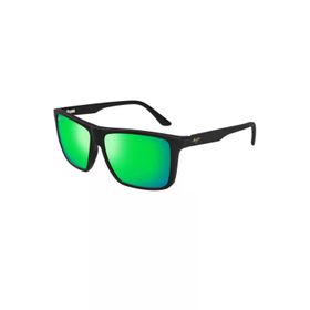 Maui Jim 610 02A 59 Polarize Aynalı Kare Siyah Kemik Unisex Güneş Gözlüğü