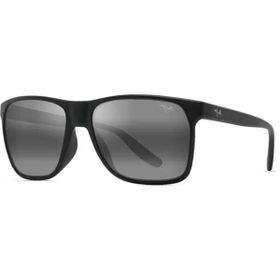 Maui Jim MJ 0603S 003 02 59 Polarize Dikdörtgen Siyah Kemik Unisex Güneş Gözlüğü