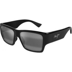 Maui Jim MJ 0614S 001 02 57 Polarize Kare Siyah Kemik Unisex Güneş Gözlüğü