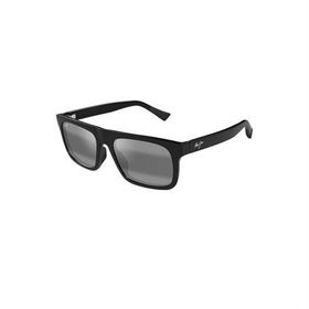 Maui Jim MJ 0616S 001 02 56 Polarize Kare Siyah Kemik Erkek Güneş Gözlüğü