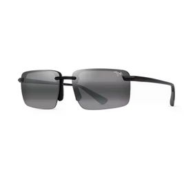 Maui Jim MJ 0626S 002 02 61 Polarize Dikdörtgen Siyah Kemik Unisex Güneş Gözlüğü