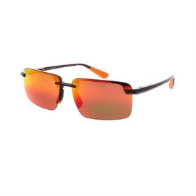 Maui Jim MJ 0626S 002 10 61 Polarize Dikdörtgen Kırçıllı Kırmızı Kemik Unisex Güneş Gözlüğü