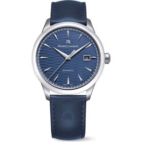 Maurice Lacroix ML-756108SS001430-4 Lacivert Deri Erkek Kol Saati