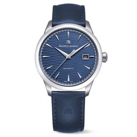 Maurice Lacroix ML-756108SS001430-4 Lacivert Deri Erkek Kol Saati