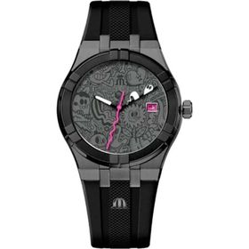 Maurice Lacroix Wotto ML-Aİ1108pvl20090-2 Siyah Silikon Unisex Kol Saati