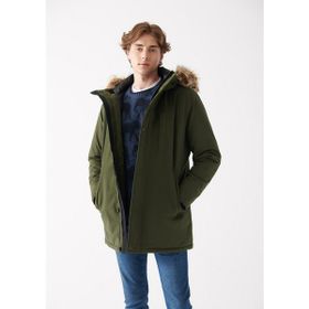 Mavi 010463-34343 Haki Kapüşonlu Erkek Parka