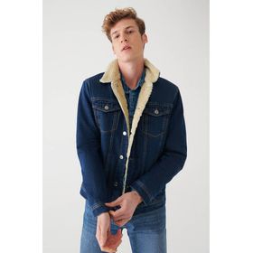 Mavi 0115234989 Frank 90s Koyu Mavi Erkek Jean Ceket