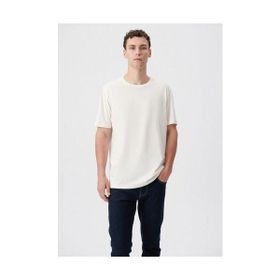 Mavi 0610251-70054 Basic Ekru Erkek T-shirt