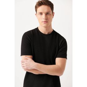 Mavi 0610277-900 Bisiklet Yaka Siyah Erkek T-shirt