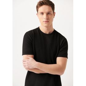 Mavi 0610277-900 Bisiklet Yaka Siyah Erkek T-shirt