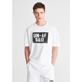Mavi 0610290-620 Unafraid Baskılı Beyaz Erkek T-shirt