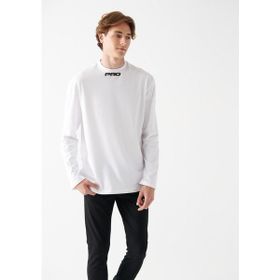 Mavi 0611053-620 Beyaz Pro Logo Baskılı Oversize Sıfır Yaka Erkek Sweatshirt