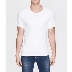 Mavi 061313-622 V Yaka Beyaz Basic Erkek T-Shirt