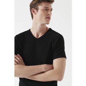 Mavi 061313-902 V Yaka Siyah Basic Erkek Tişört