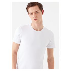 Mavi 061747-620 Beyaz Streç Erkek T-Shirt