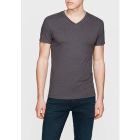 Mavi 061748-24398 V Yaka Streç Gri Erkek T-Shirt
