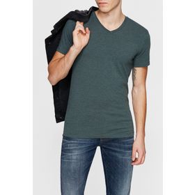 Mavi 061748-25752 V Yaka Streç Yeşil Erkek T-shirt