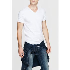 Mavi 061748-620 Erkek Stretch V Yaka Beyaz T-shirt