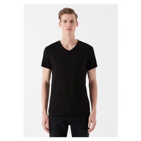 Mavi 061748-900 V Yaka Streç Siyah Erkek T-Shirt