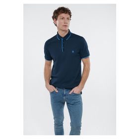 Mavi 062373-28417 Düz Koyu Lacivert Polo Erkek T-shirt