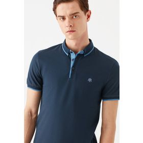 Mavi 062373-28417 Düz Koyu Lacivert Polo Erkek T-shirt