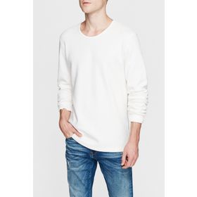 Mavi 062377-21585 Beyaz Basic Erkek Sweatshirt