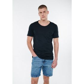 Mavi 062772-26341 Bisiklet Yaka Dar Kalıp Düz Siyah Erkek T-Shirt