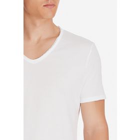 Mavi 062773-20843 Beyaz V Yaka Erkek T-Shirt