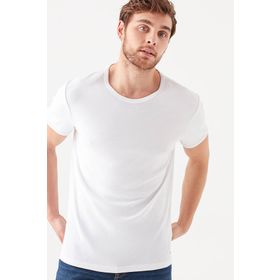 Mavi 063747-620 Beyaz Basic Erkek T-shirt