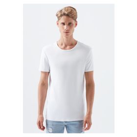Mavi 063747-620 Beyaz Erkek T-shirt